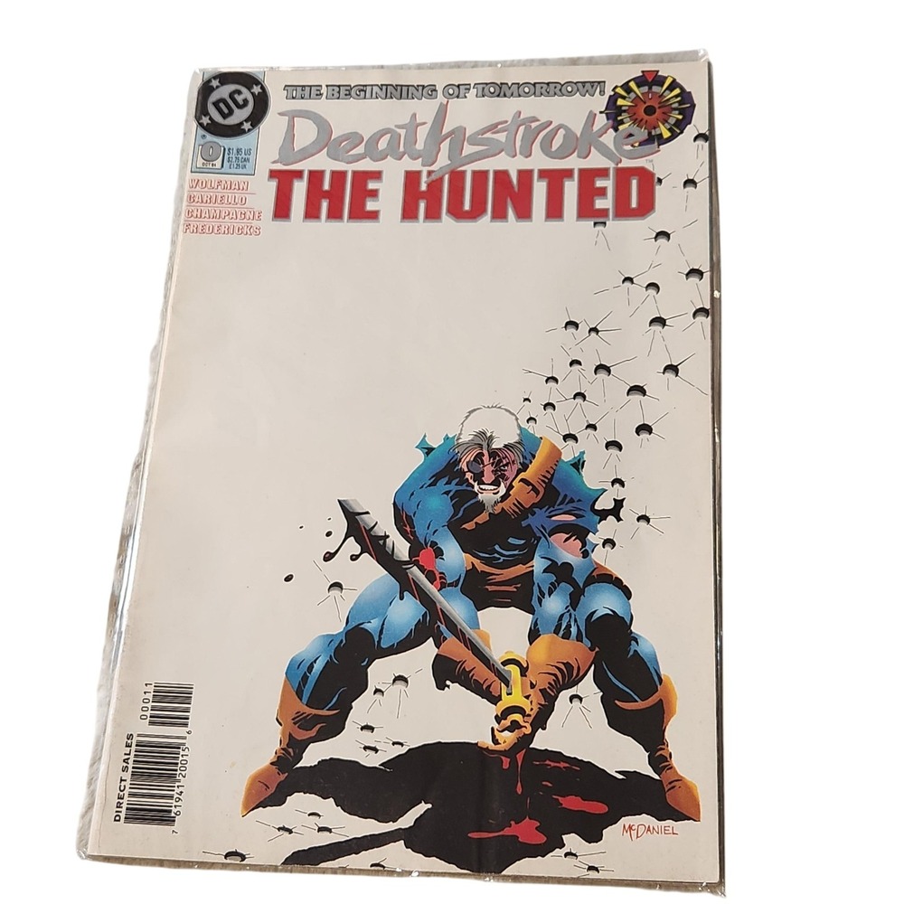 Vintage Deathstroke The‎ Hunted #0 DC Comics 1994 Wolfman McDaniel Comic Book